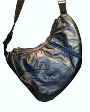 Load image into Gallery viewer, Front Bag in Blue Leather