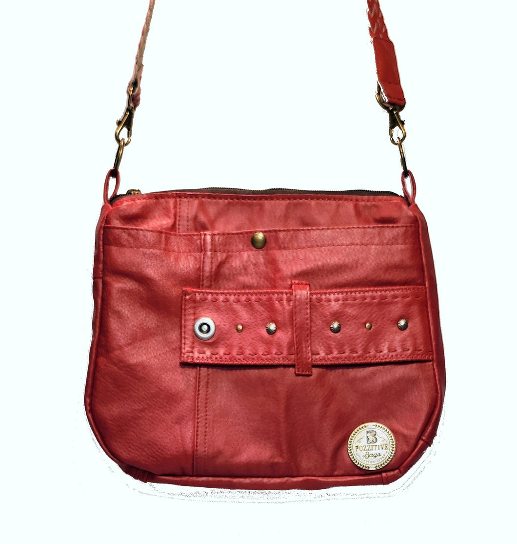 Karol Basic Red Shoulder Bag