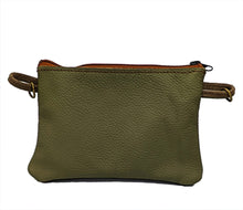 Load image into Gallery viewer, Small Greens Leather Emaline Clutch