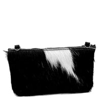 Load image into Gallery viewer, Black & White Cow Clutch