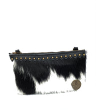 Load image into Gallery viewer, Black & White Cow Clutch