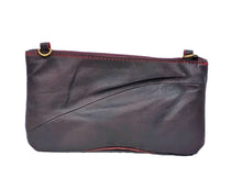 Load image into Gallery viewer, Burgundy Leather Clutch