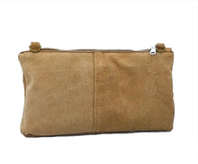 Load image into Gallery viewer, Tan Suede Jacket Clutch
