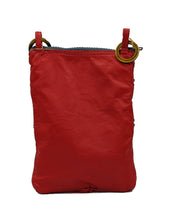 Load image into Gallery viewer, Red, 3-Pocket Leather Emaline Bag