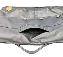 Load image into Gallery viewer, Black Leather jacket Messenger Bag