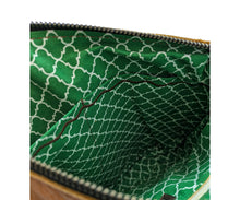 Load image into Gallery viewer, Green Chevron on Gold Karol Bag