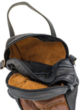 Load image into Gallery viewer, Black and Brown Leather Sachel