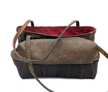 Load image into Gallery viewer, Brown Leather Jacket Tote
