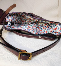 Load image into Gallery viewer, Kirsten Red on Burgundy Leather Bag