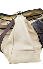 Load image into Gallery viewer, Repurposed Leather Couch Weekender Bag