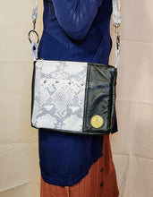 Load image into Gallery viewer, Emaline Black Snake Bag