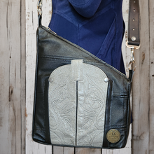 Load image into Gallery viewer, Kirsten Black & Gray Cowgirl Bag
