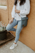 Load image into Gallery viewer, Kirsten Upcycled Leather Blues Jacket