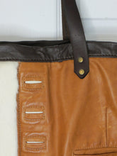 Load image into Gallery viewer, Upcycled Leather Vest and Rabbit Tote