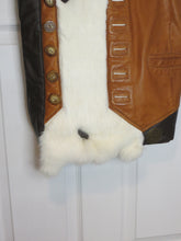Load image into Gallery viewer, Upcycled Leather Vest and Rabbit Tote