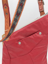 Load image into Gallery viewer, Upcycled RED Leather Jacket Kirsten Bag