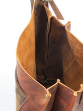 Load image into Gallery viewer, Repurposed Oiled-Leather Tote