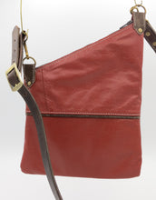 Load image into Gallery viewer, Rust-Colored Upcycled Leather Jacket Kirsten Bag