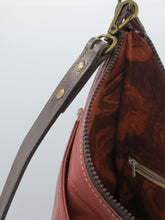 Load image into Gallery viewer, Rust-Colored Upcycled Leather Jacket Kirsten Bag