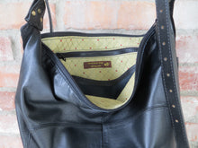 Load image into Gallery viewer, Karol Crossbody Black Leather Bag