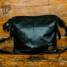 Load image into Gallery viewer, Karol Crossbody Black Leather Bag