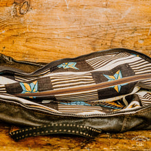 Load image into Gallery viewer, Upcycled Brown Leather Jacket Duffel Bag