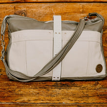 Load image into Gallery viewer, Upcycled Leather Overnight Bag