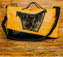 Load image into Gallery viewer, Upcycled Leather Jacket and Seal Fur Coat Bag