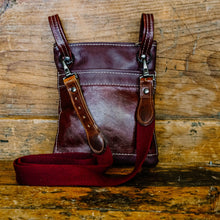 Load image into Gallery viewer, Burgundy Leather Upcycled Emaline Bag