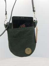 Load image into Gallery viewer, Forest Green Upcycled Jacket Emaline Bag