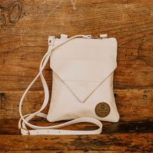 Load image into Gallery viewer, Repurposed White Leather Emaline Bag