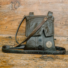 Load image into Gallery viewer, Leather Jacket Collar Upcycled Bag
