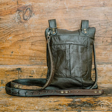 Load image into Gallery viewer, Leather Jacket Collar Upcycled Bag