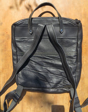 Load image into Gallery viewer, Upcycled Leather Jacket Backpack