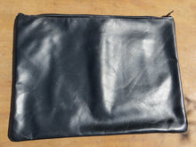 Load image into Gallery viewer, Black Leather Laptop/Tablet Sleeve