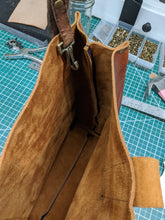 Load image into Gallery viewer, Repurposed Oiled-Leather Tote