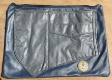 Load image into Gallery viewer, Tablet Sleeve in Blue Leather