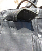 Load image into Gallery viewer, Upcycled Leather Jacket Backpack