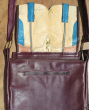 Load image into Gallery viewer, Karol Burgundy Leather Bag