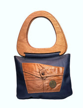 Load image into Gallery viewer, Handles of Wood Leather Bag
