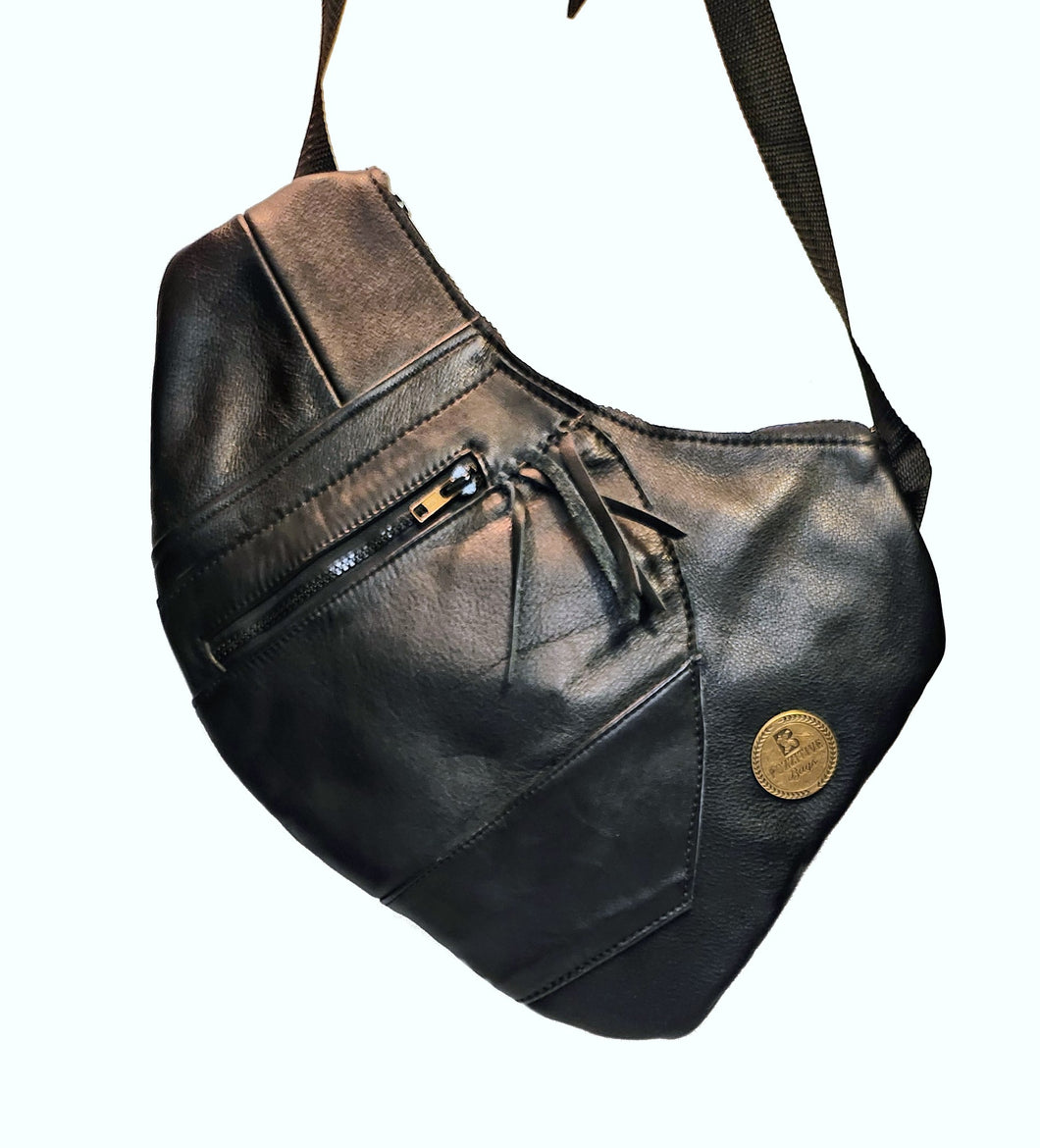 Front Bag Black Leather