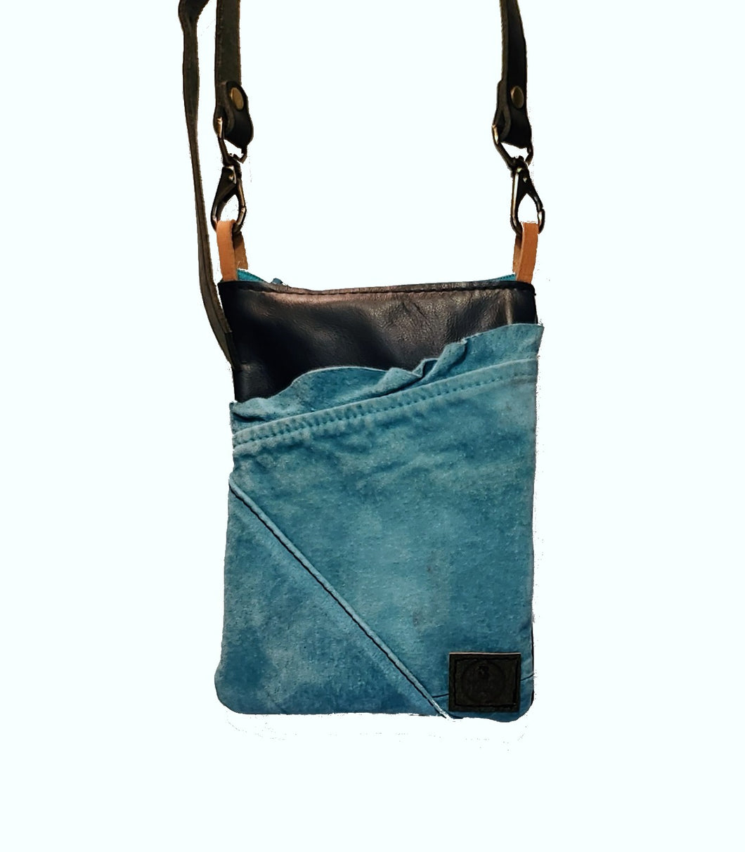 Emaline Upcycled Blues Bag