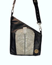 Load image into Gallery viewer, Kirsten Black &amp; Gray Cowgirl Bag
