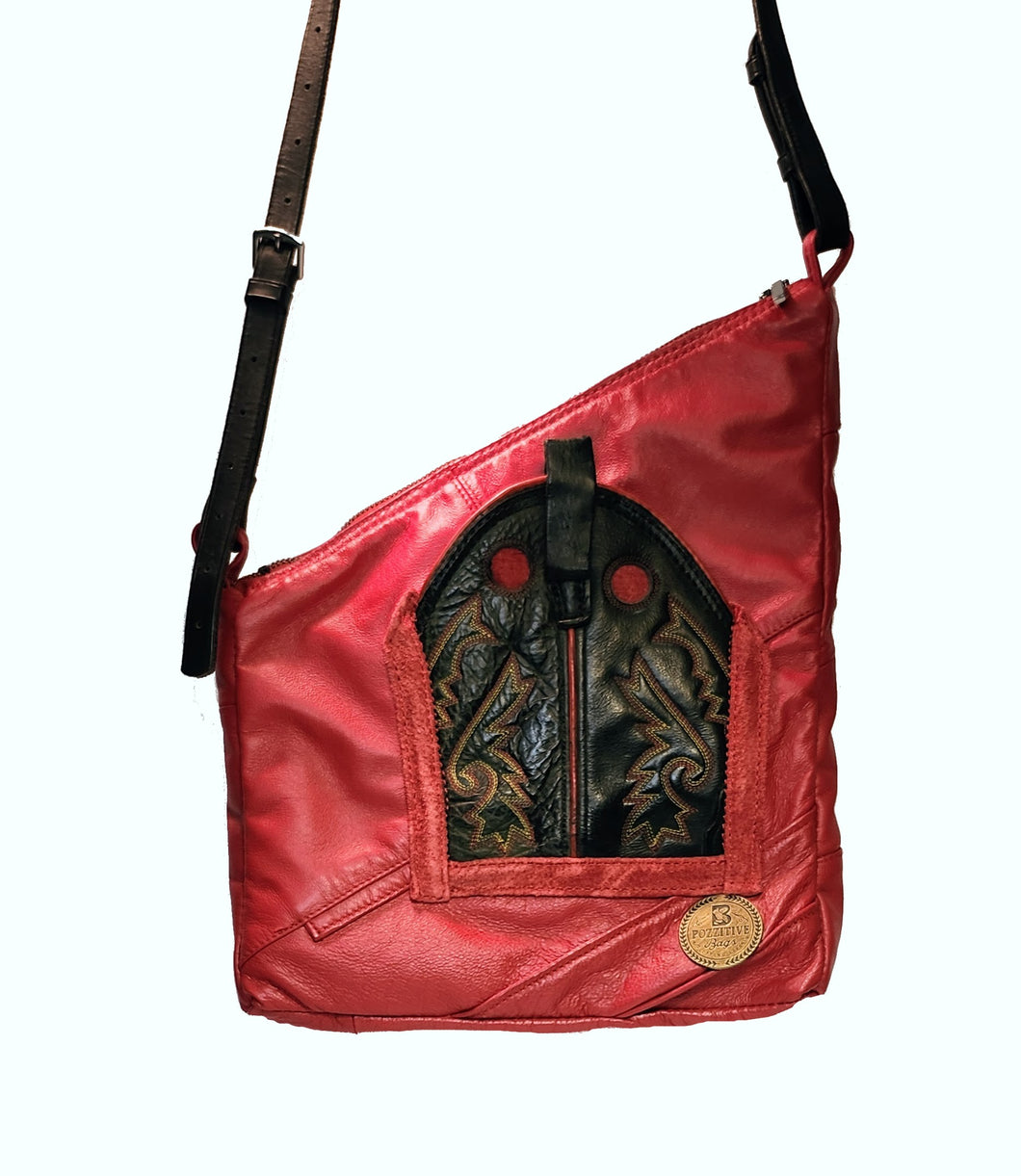 Kirsten Red Booted Bag