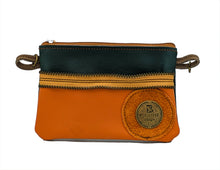 Load image into Gallery viewer, Small Green and Orange Emaline Bag
