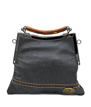 Load image into Gallery viewer, Leather Snap Couch Clutch
