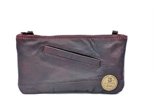 Load image into Gallery viewer, Burgundy Leather Clutch
