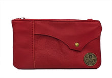 Load image into Gallery viewer, Reds Have It! Leather Clutch
