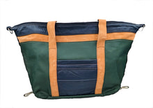 Load image into Gallery viewer, Blue and Green Furniture Leather Duffel

