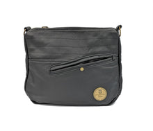 Load image into Gallery viewer, Basic Black Repurposed Leather Karol Bag
